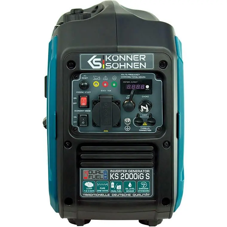 Генератор KonnerSohnen KS 2000iG S, 230В, 2.0кВт, ручний запуск, 19кг / 2000 Вт / Бензин (KS2000IGS) - фото 9