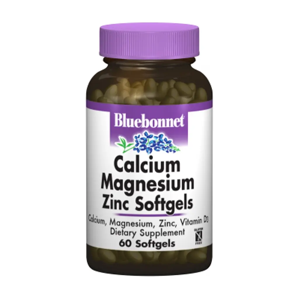 Вітамінно-мінеральний комплекс Bluebonnet Nutrition Кальцій Магній + Цинк, 60 желатинових капсул (BLB0700) - фото 2