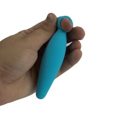 Анальний стимулятор Topco Sales Climax Anal Finger Plug, 8.8х2.5 см, блакитний - фото 2
