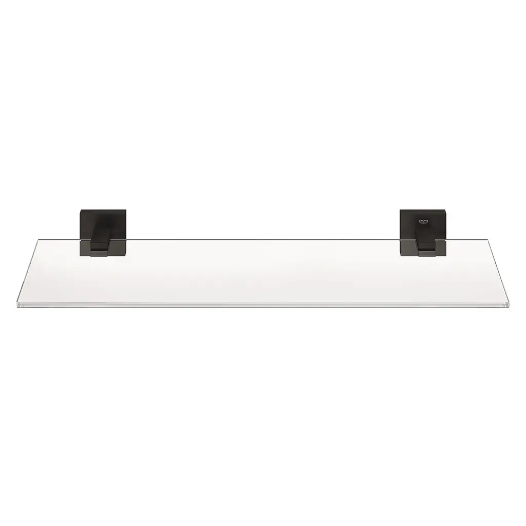 Полиця скляна Grohe QuickFix Start Cube 530 мм 411092430, Чорний матовий - фото 2
