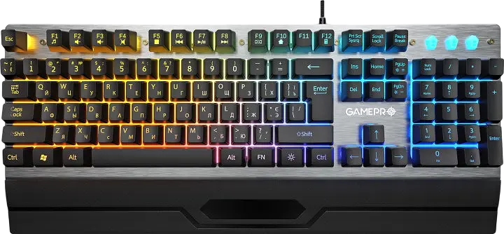 Клавіатура GamePro Stinger GK599 RGB Grey - фото 4