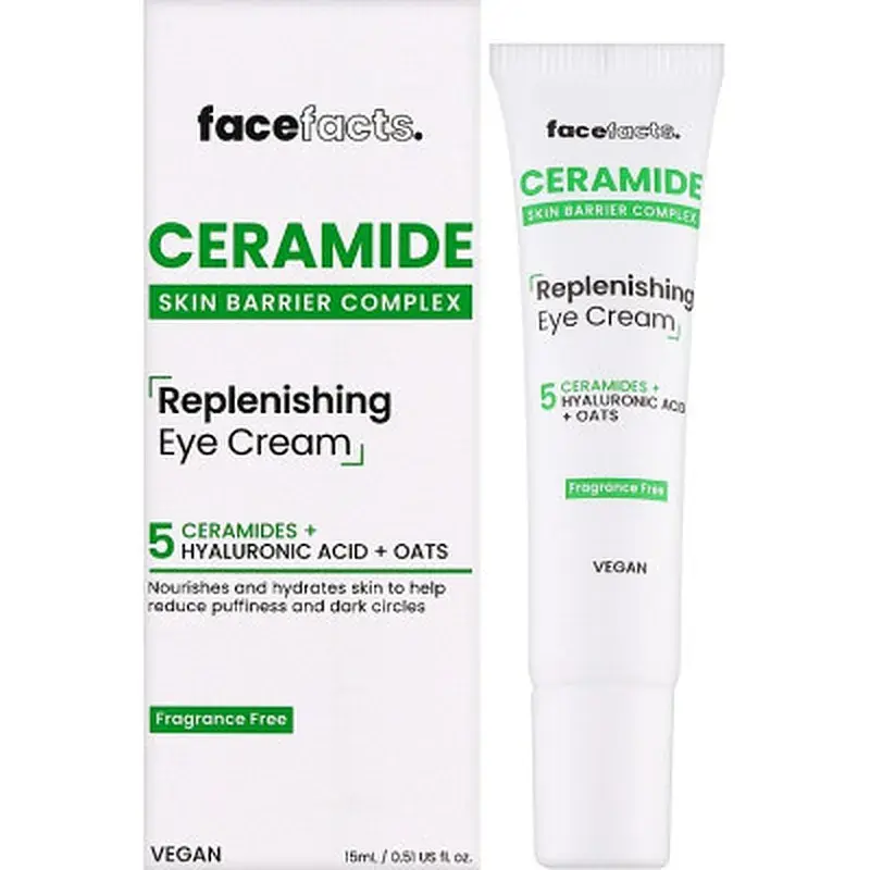 Крем для шкіри навколо очей Face Facts Ceramide Replenishing Eye Cream Відновлювальний з керамідами 15 мл (5031413928600) - фото 2