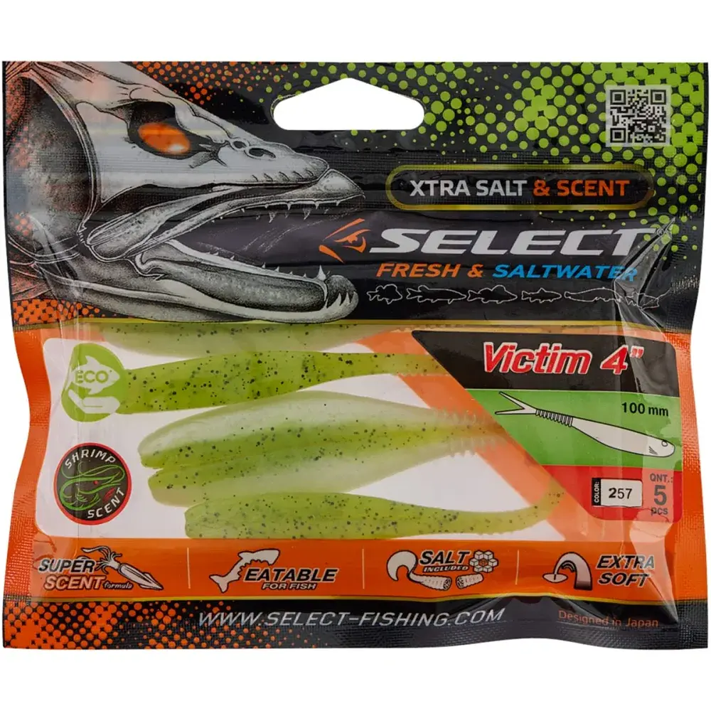 Силікон Select Victim V-Tail 4" #257 (5 шт/уп) - фото 2