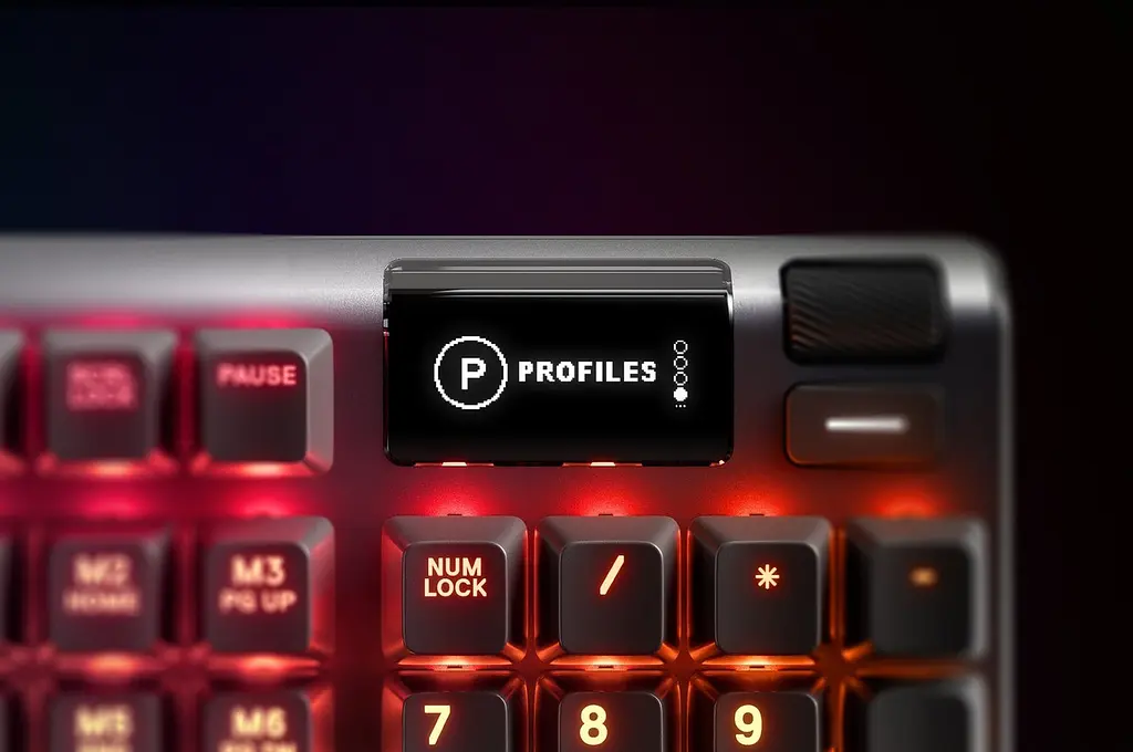 Клавіатура ігрова механічна SteelSeries Apex 5 (Синій Switch) UA OLED Smart Display - фото 5