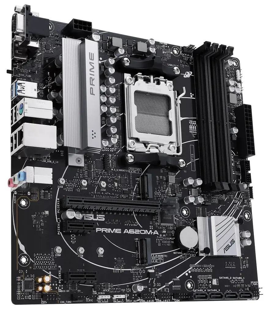ASUS Материнська плата PRIME A620M-A-CSM sAM5 A620 4xDDR5 HDMI DP D-Sub mATX - фото 2