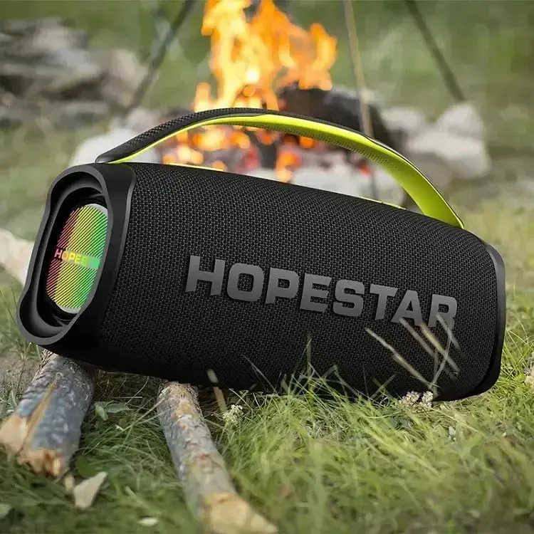 Бездротова караоке система - портативна колонка + мікрофон Hopestar A40 чорна - фото 8