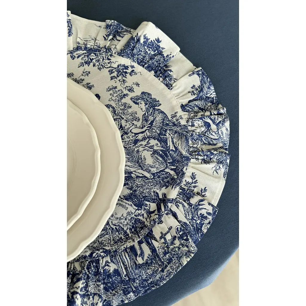 Скатертина  Ecotton Duck водовідштовхувальна 170х220 см Blue (25366) - фото 7