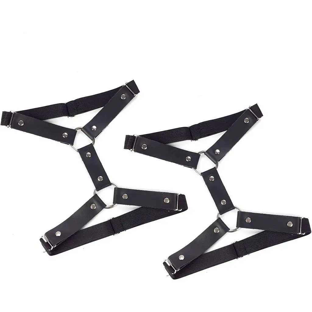 Гартери на ногу із натуральної шкіри Art of Sex - Kristina Leg Garters (2 шт.) - фото 3