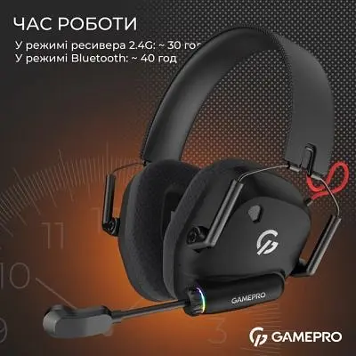 Навушники GamePro Genesis Mercury Pro 3-Mode Black (HSW120B) - фото 10