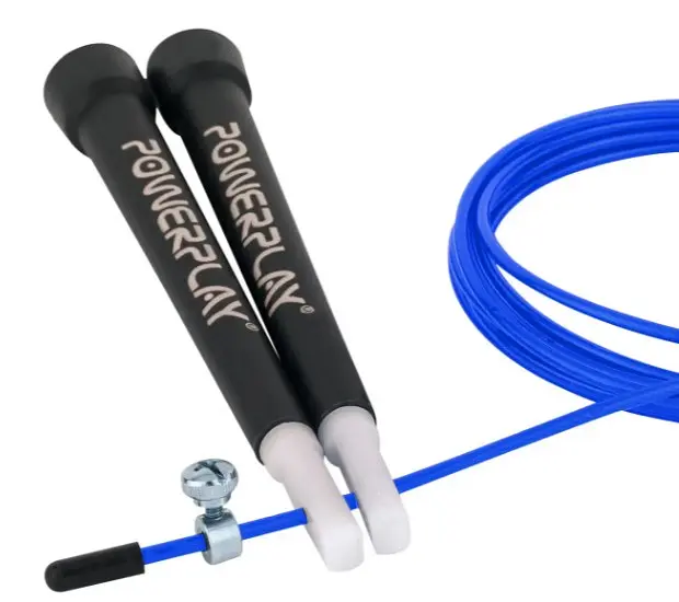 Скакалка швидкісна PowerPlay 4202 Ultra Speed Rope Синя 2,9 м (PP_4202_Blue) - фото 3