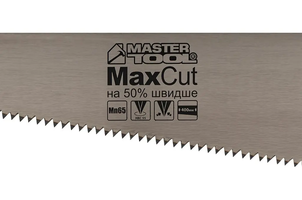 Ножівка ручна MasterTool по дереву 400 мм 4T х 1"х 2D подвійне заточування - фото 2