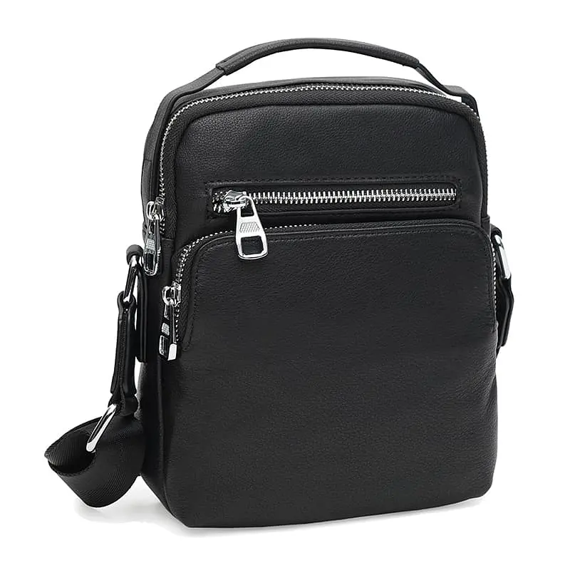 Чоловіча сумка Ricco Grande K12002bl-black 21х18х7.5 см Чорний