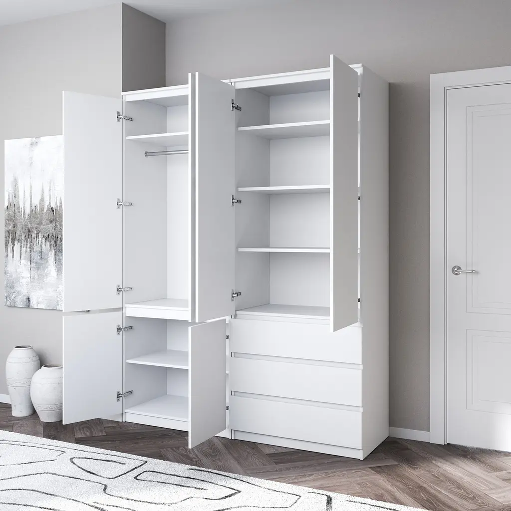 Шафа для одягу Vays, зі штангою та полицями, комплект з 2 шаф R10+R16 - фото 3