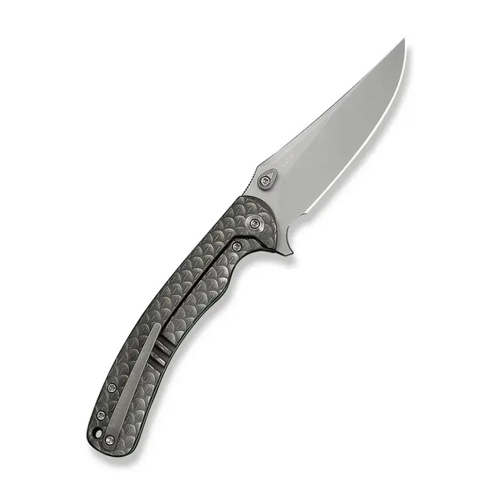 Ніж складаний туристичний Weknife Dracarys, (9.1 см) Böhler M390 / титан 6AL4V сірий - фото 2