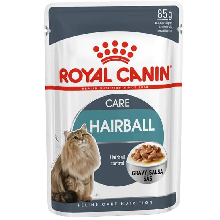 Вологий корм для виведення шерсті в котів Royal Canin Hairball Care Gravy шматочки в соусі 85 г