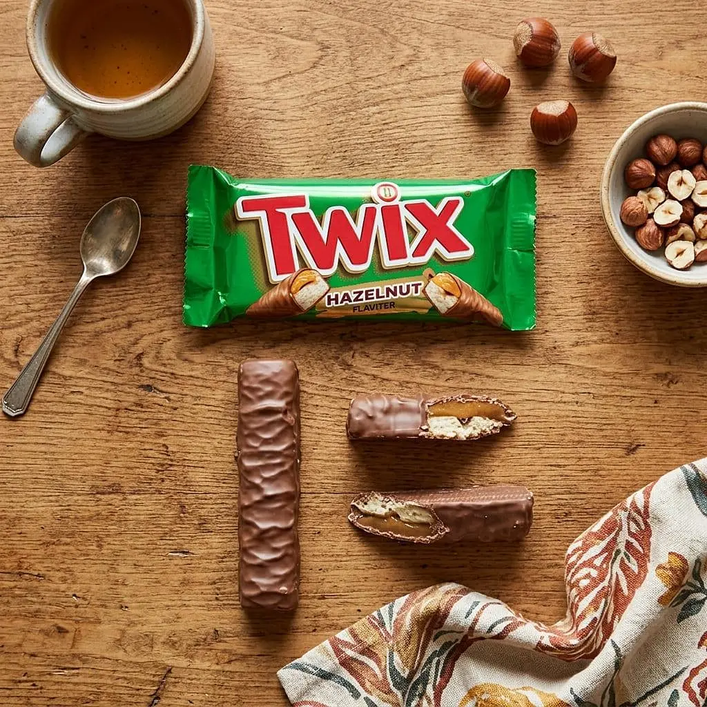 Шоколадний батончик Twix Hazelnut Flavour 46 г - фото 3