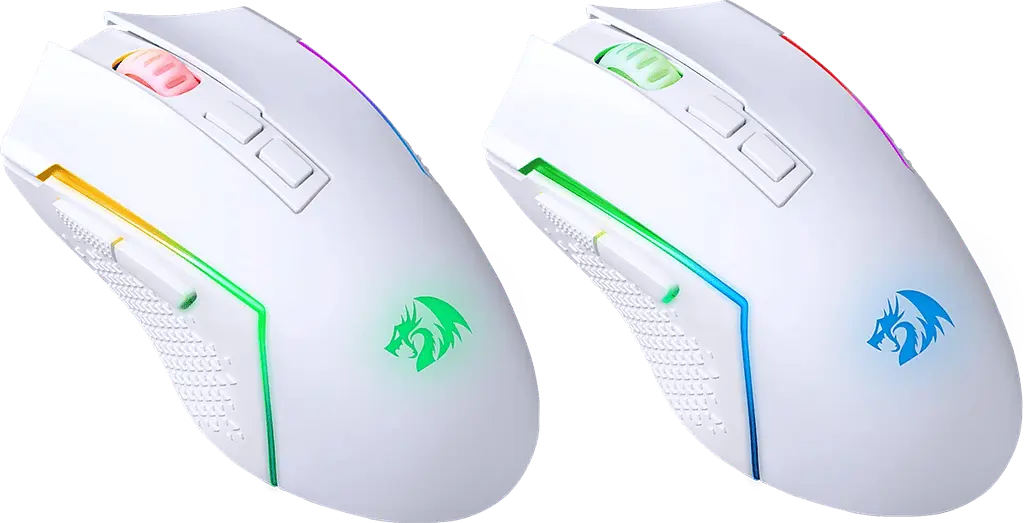 Миша Redragon Trident White (71864) (7153552) - фото 4