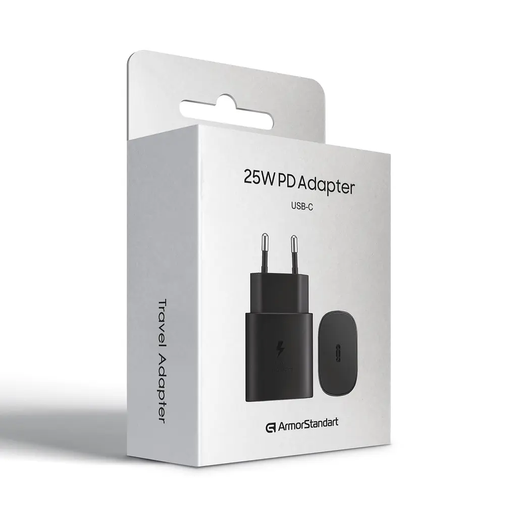 Зарядний пристрій ArmorStandart AR-TA800 USB-C 25W Fast Charger Black (ARM63803) - фото 3
