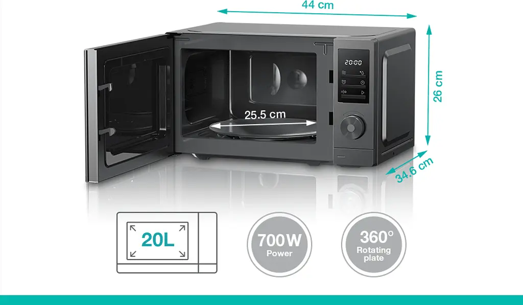Мікрохвильова піч Gorenje MO20A3T4 (7066957) - фото 6