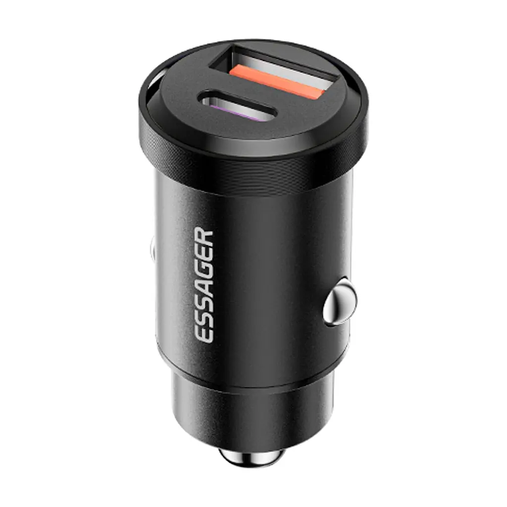 Зарядний пристрій Essager 1xUSB + 1xUSB-C 45W black (ECCAC45-TL01-Z) - фото 2
