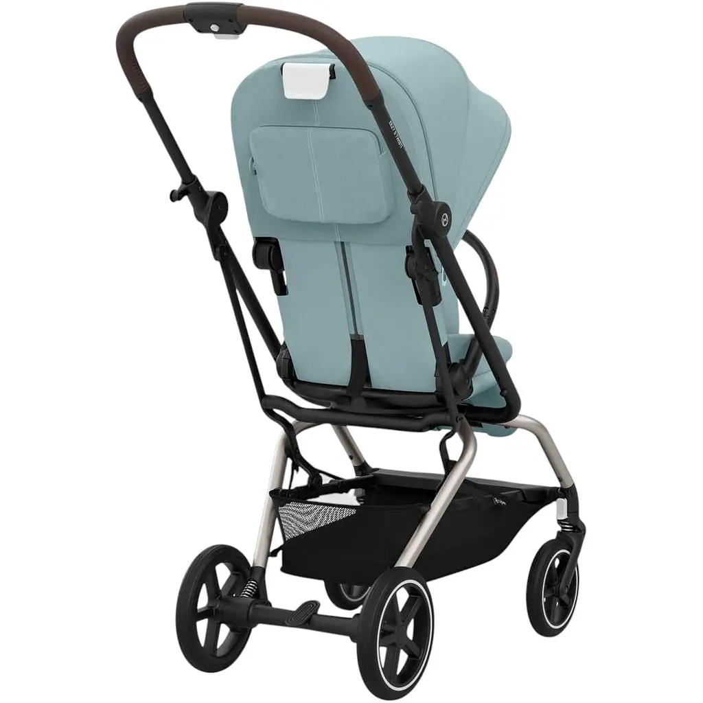 Коляска Cybex Eezy S Twist+ 2 TPE B Stormy Blue з бампером сіро-блакитна (524000111) - фото 4