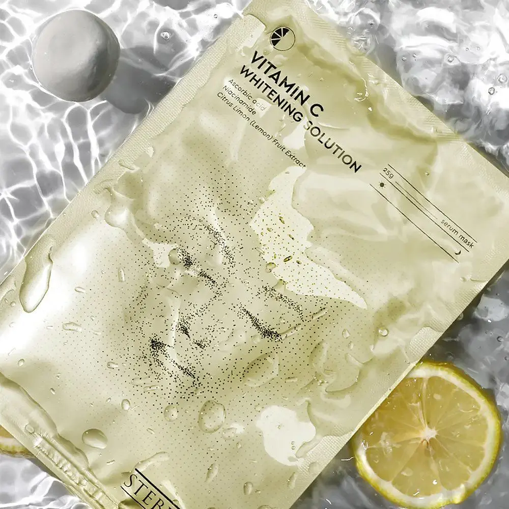 Тканинна маска-сироватка для обличчя Steblanc Vitamin C Whitening Solution освітлююча з вітаміном С, 25 г - фото 3