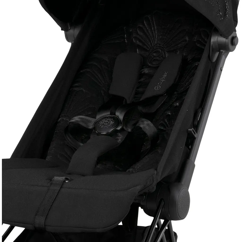 Коляска Cybex Coya La Parisienne з бампером та дощовиком чорна (522003061) - фото 8