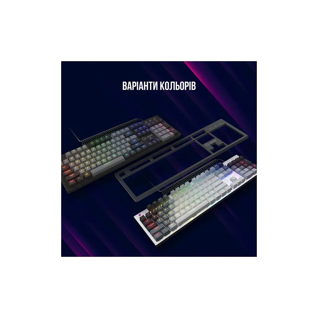 Клавиатура Lorgar Azar 514 RGB USB UA White (LRG-GK514W-UA) - фото 9