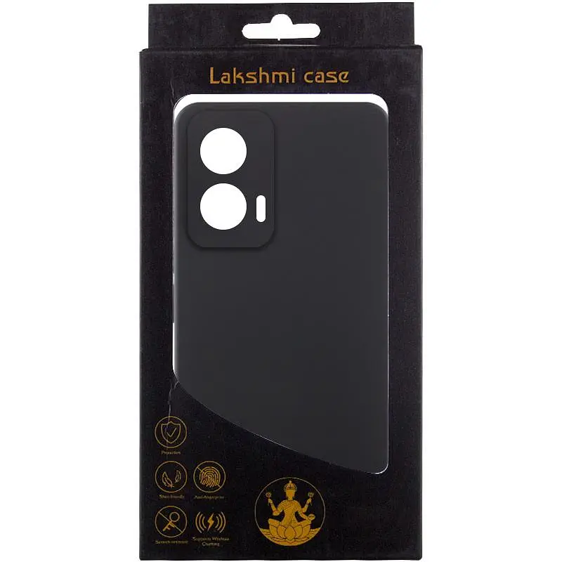Чехол Silicone Cover Lakshmi Full Camera (AAA) для Motorola Edge 60 Pro Черный / Black - фото 4