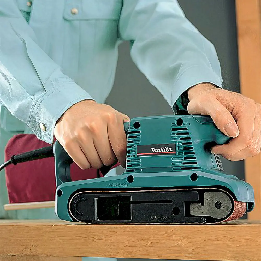 Шліфмашина стрічкова Makita 9910 (650 Вт, 76 x 457 мм, 270 м/хв) - фото 4