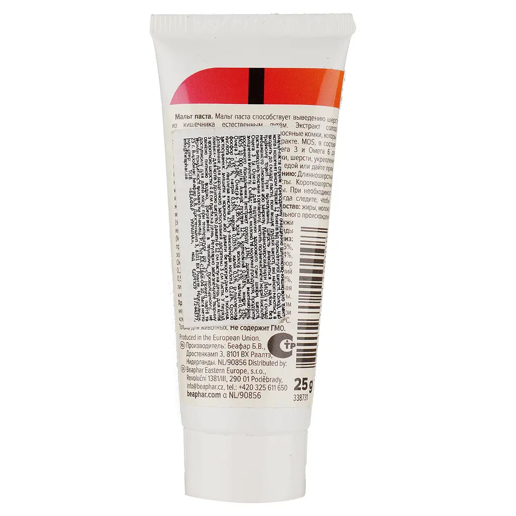 Мальт-Паста Beaphar Malt-Paste для вывода шерсти из желудка, 25 г - фото 3
