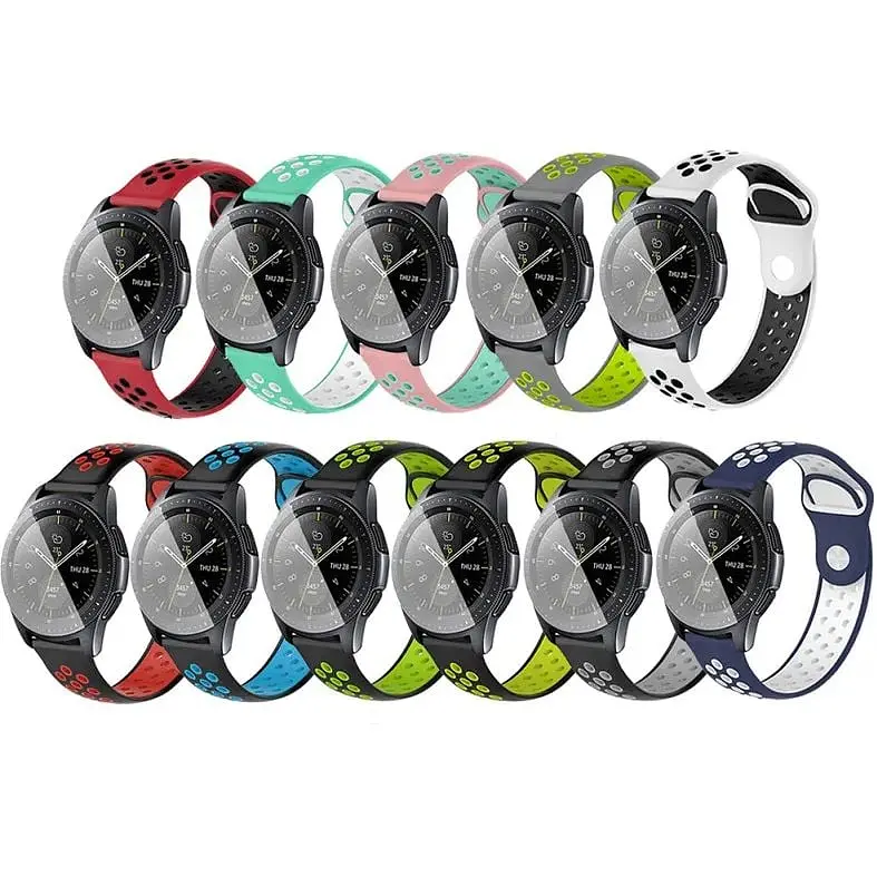 Ремешок Becover Vents Style для Amazfit Stratos (22 mm) 1/2/2S/3/GTR 2/GTR 47mm/GTR Lite 47mm/Nexo/Pace/GTR 3 Pro/GTR 4 Black-White (707130) - фото 4