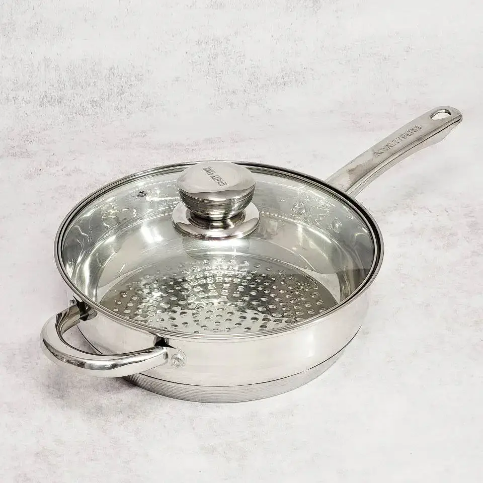 Набор кастрюль Royalty Line Rl-1232 девятислойное капсульное дно нержавеющая сталь 12 предметов - фото 4