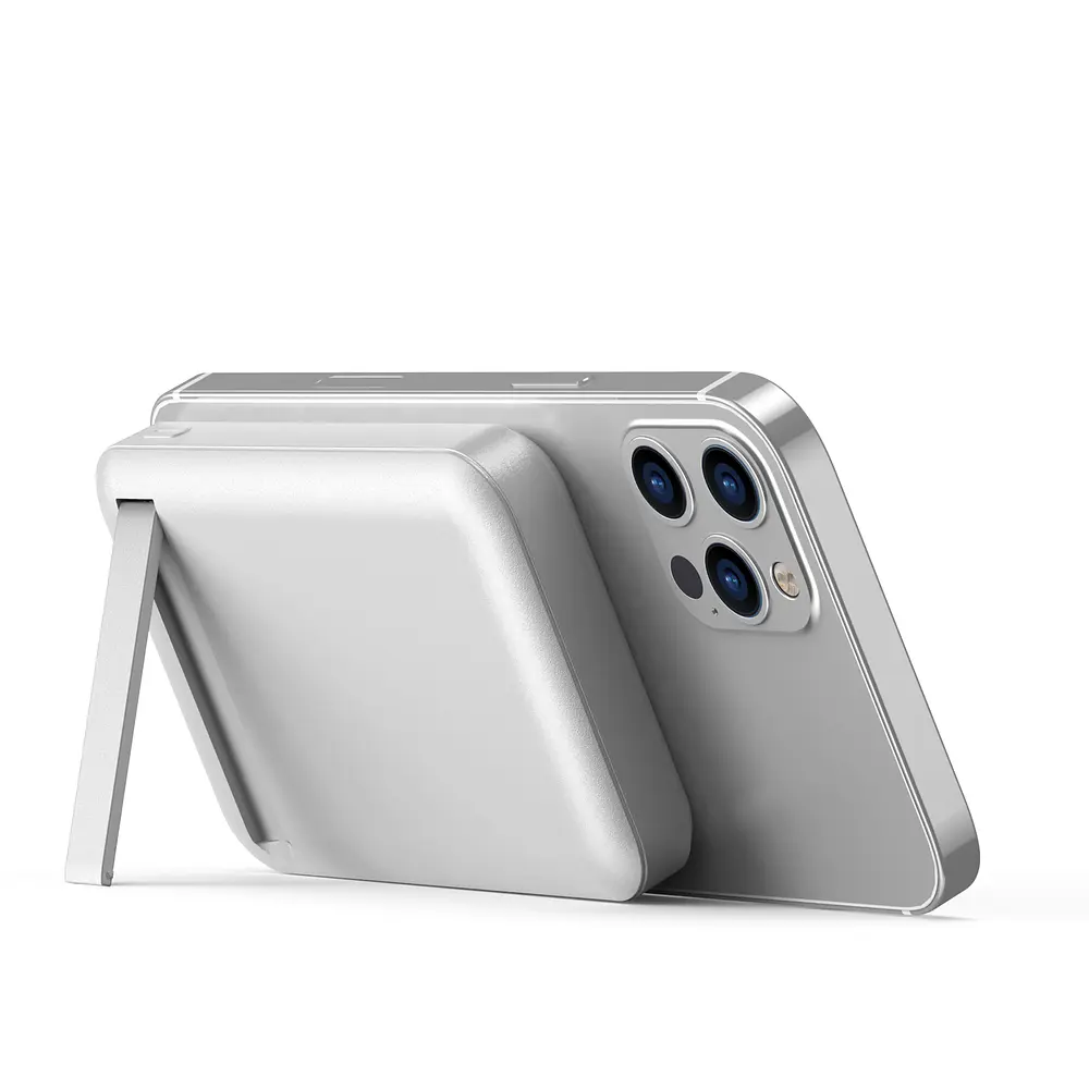 Зовнішній акумулятор Wiwu Snap Cube- Magnetic Wireless Charger Power Bank 10000mAh SC1000WHT (3C) White (6973218947020) - фото 6