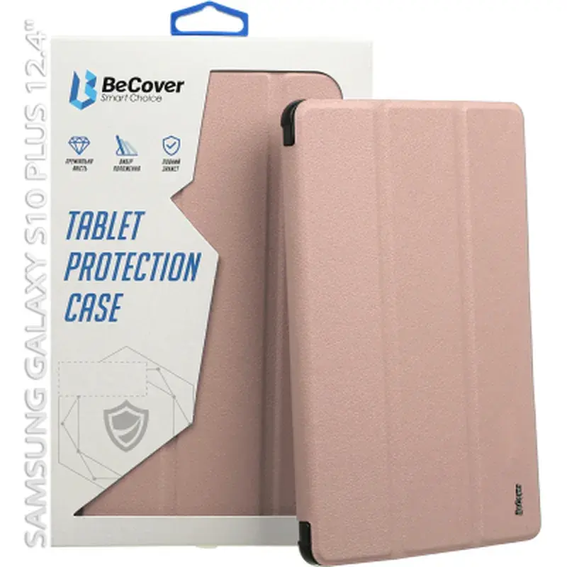Чохол до планшета BeCover Smart Case Samsung Galaxy Tab S10 Plus (SM-X820/SM-X826) 12.4" Rose Gold (712240) - фото 7