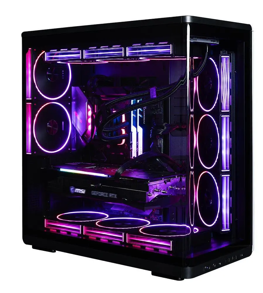 Корпус Zalman P60 из закаленного стекла без блока питания, черный (P60BLACK) - фото 12