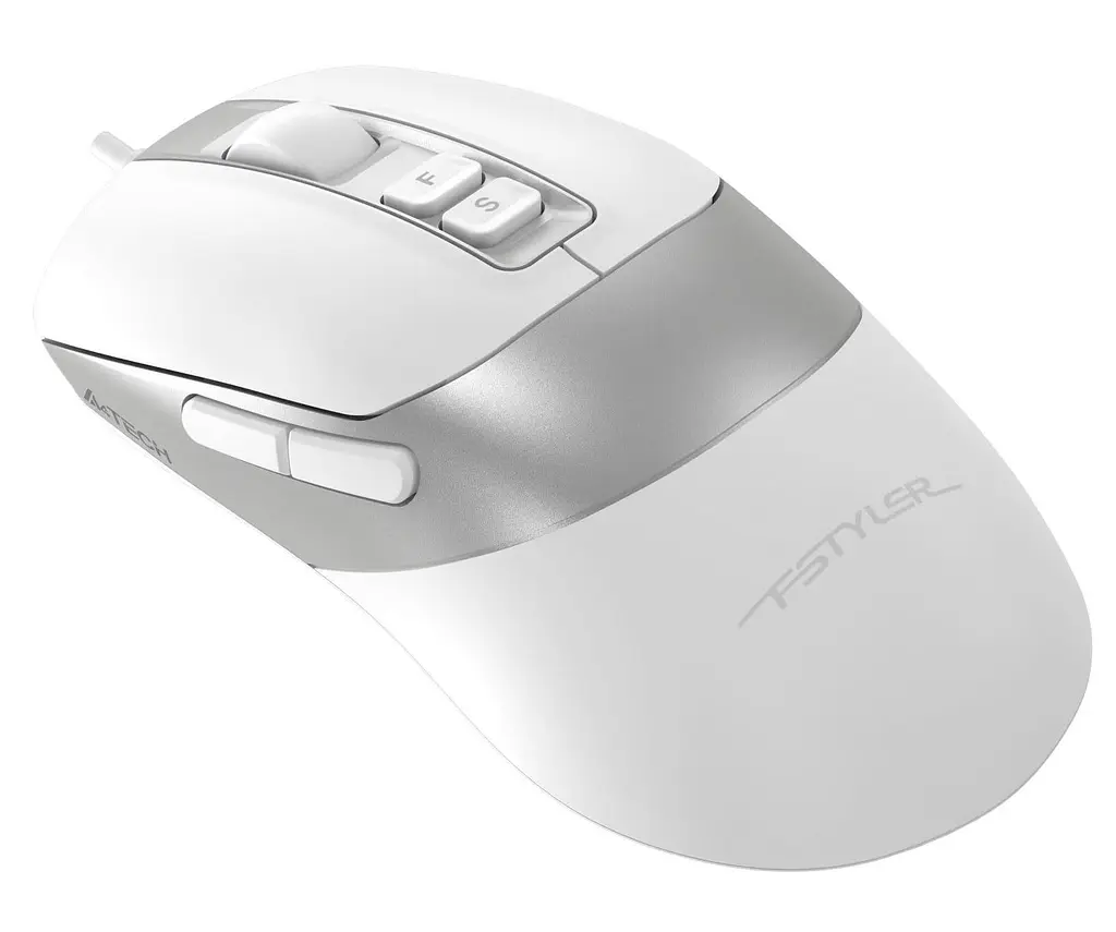Миша A4Tech Fstyler FM50S Plus (White) Silent USB (FM50S Plus (White)) - фото 2