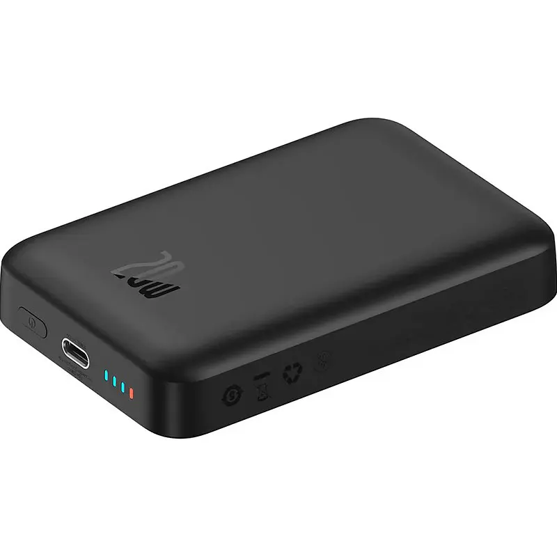 Внешний аккумулятор Baseus Magnetic Bracket Mini 10000mAh 20W Black (P10059001113-00) [115181] - фото 7