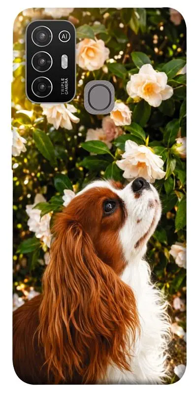 TPU чохол Demsky Flower spaniel для ZTE Blade A52