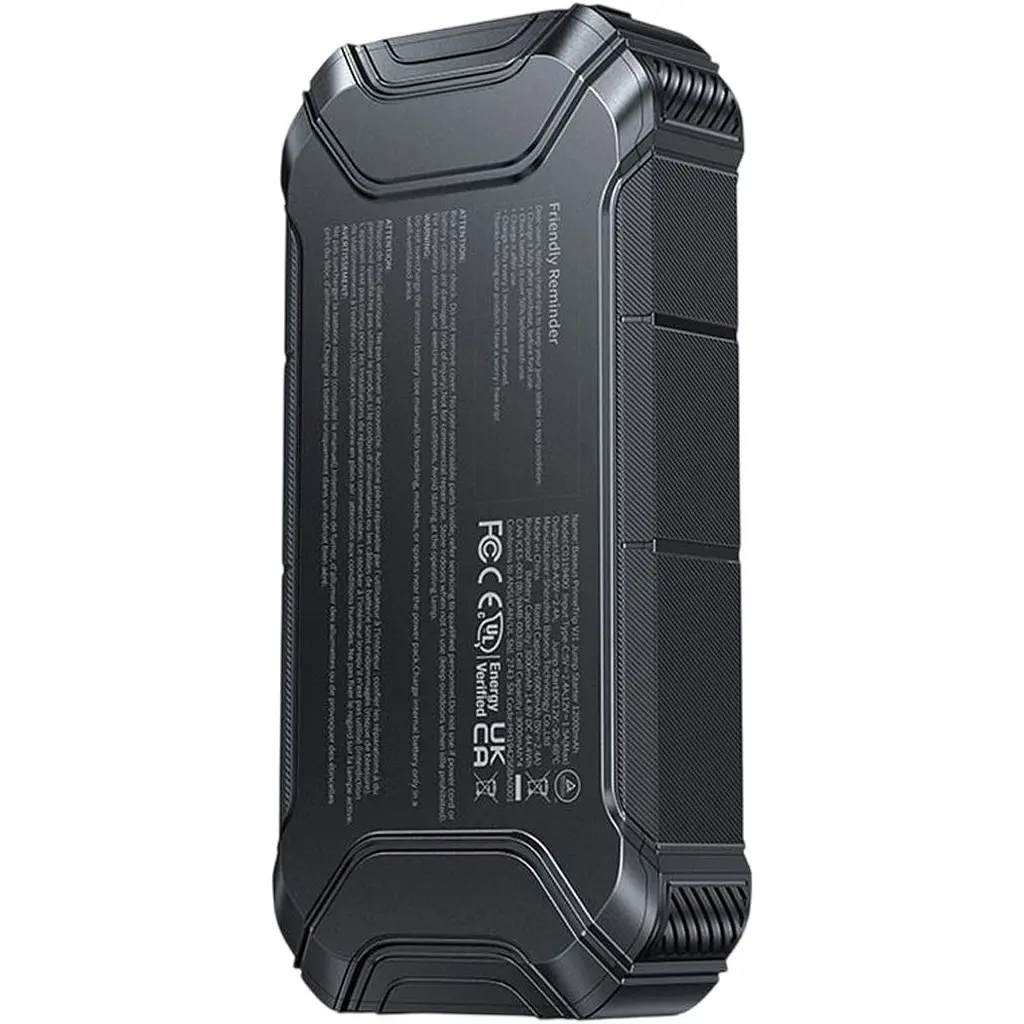 Пуско-зарядний пристрій Baseus PrimeTrip VJ1 12000mAh Black (C0119400) [163609] - фото 3