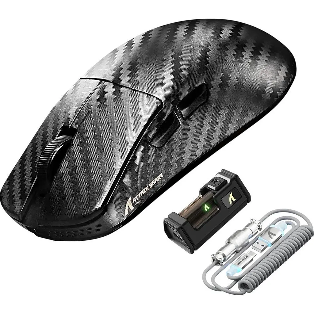Миша Attack Shark R11 Ultra Weave Black (AS-6972792472409-B) [166747] - фото 3