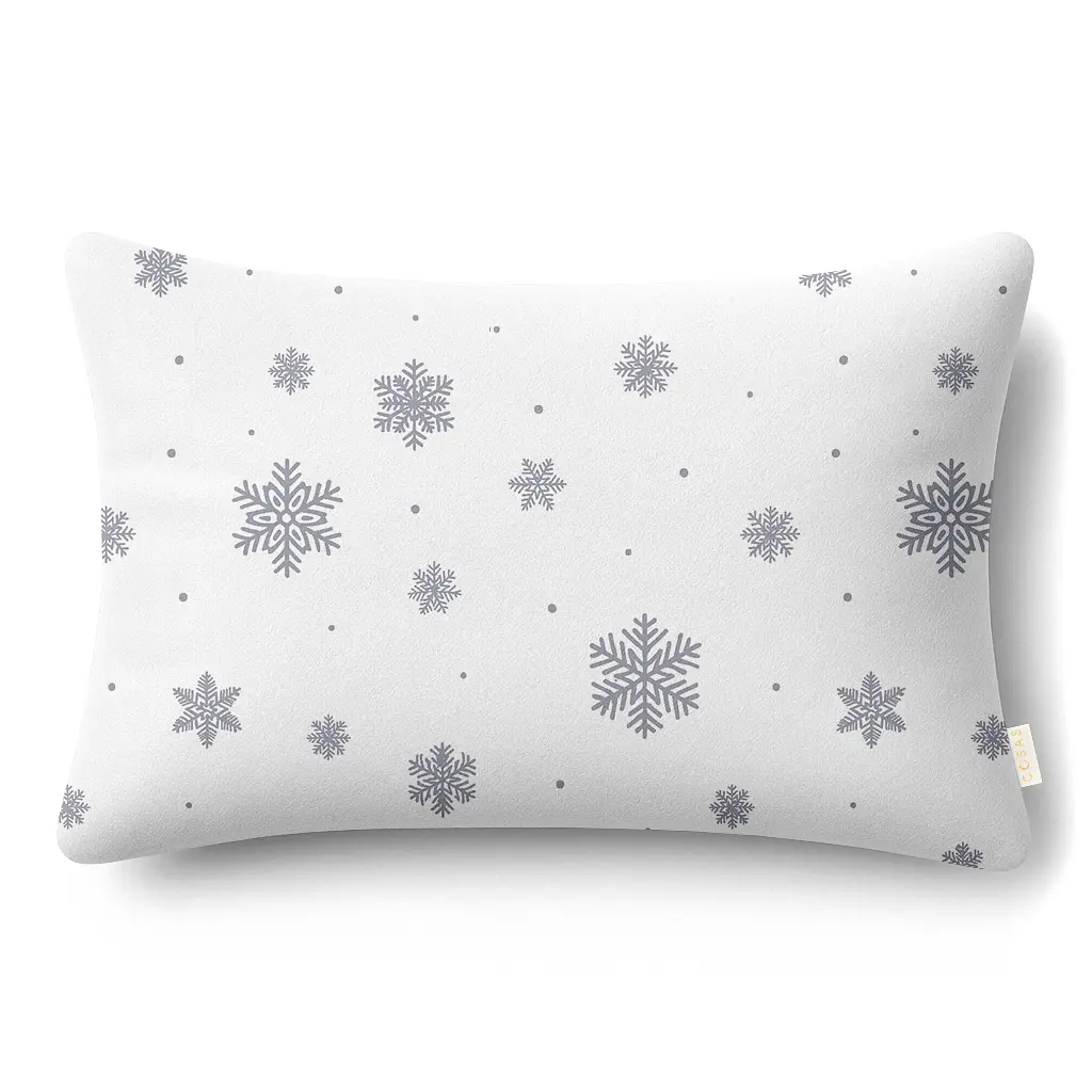 Дитяча постільна білизна фланель в ліжечко SNOWFLAKES SILVER CS6 COSAS (4822052477182) - фото 4