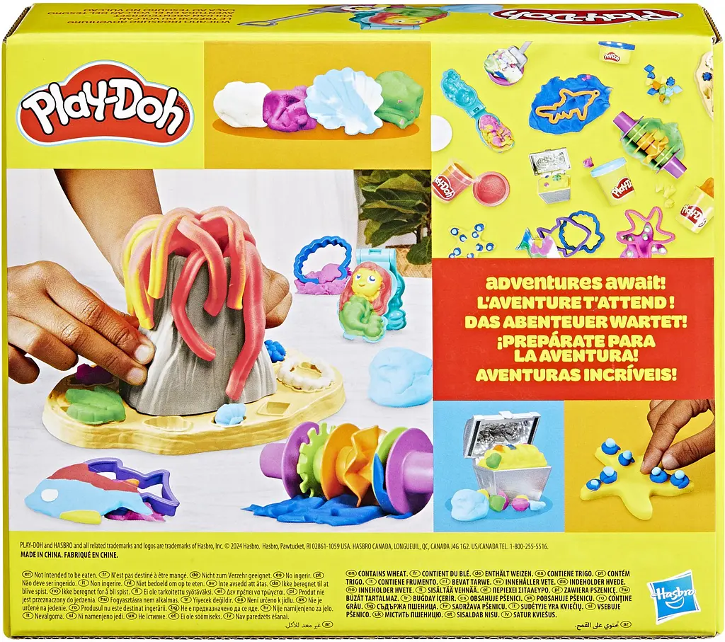 Набір для творчості Hasbro з масою для ліплення Play-Doh Вулканічна пригода зі скарбами (F8789) - фото 2