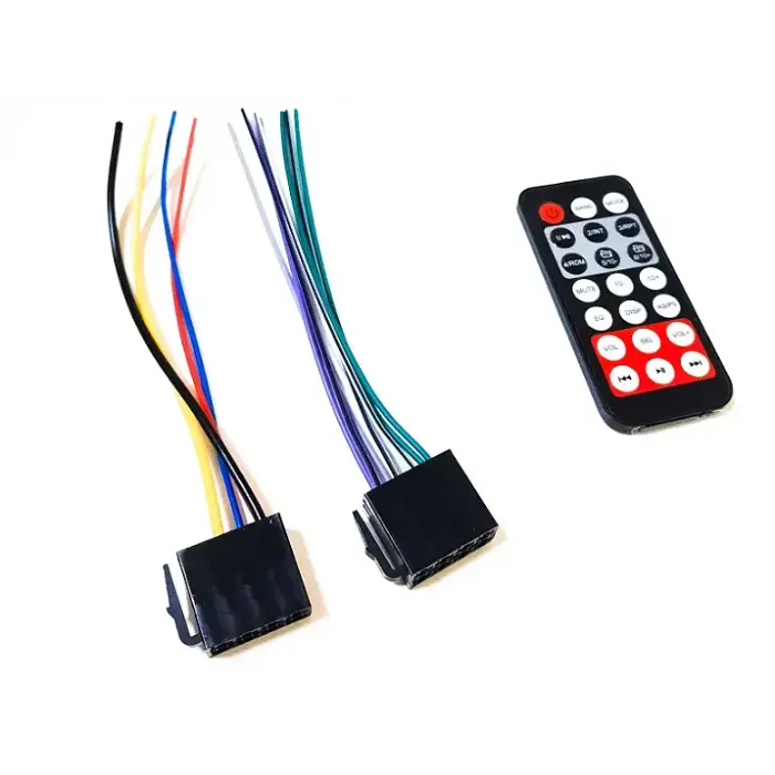 Автомагнітола, магнітола з пультом та сенсорним дисплеєм 3887 ISO+FM+USB+SD+AUX+Bluetooth 4x50W 1Din - фото 5