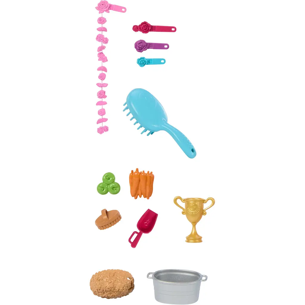 Фігурка Barbie Інтерактивна конячка з аксесуарами для догляду (HXJ42) - фото 3