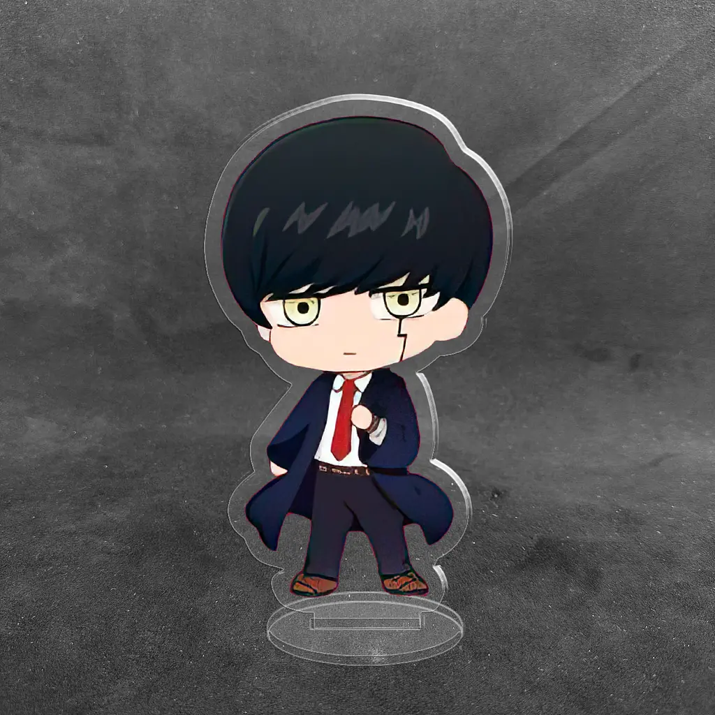 Акрилова колекційна фігурка Чібі Chibi Аніме Магія та м'язи Меш Берндед 10 см - фото 2