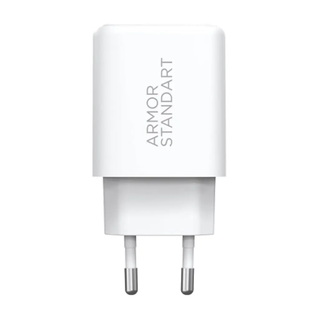 Зарядний пристрій Armorstandart 1xUSB-C PD25W + 1xUSB QC3.0 GaN white (ARM87066) - фото 7