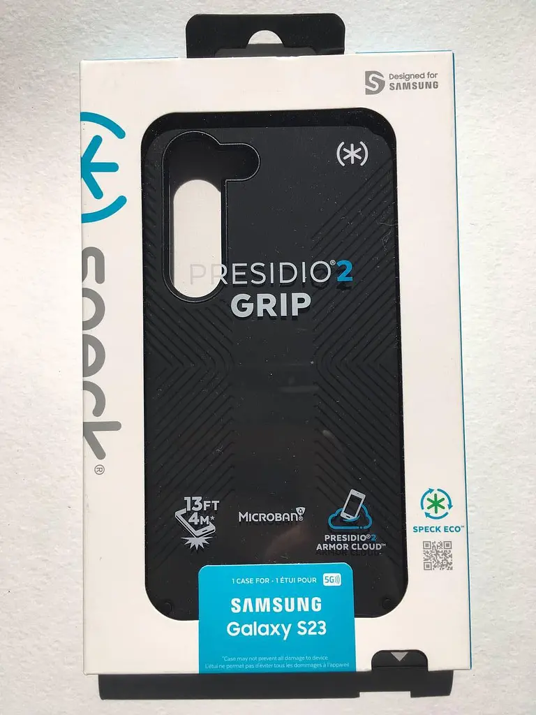 Оригінальний протиударний чохол для Samsung Galaxy S23 Speck Presidio2 Grip Black 150336-D143 - фото 5