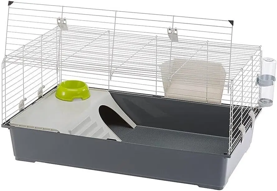Клітка для кроликів та морських свинок Ferplast Rabbit 100 темно-сіра 95х57х46 см 57052370 - фото 3