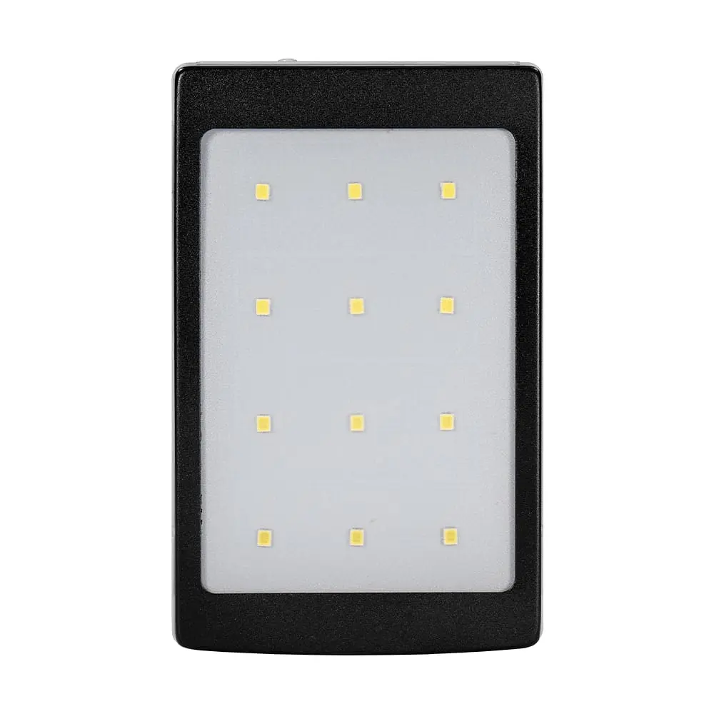 Повербанк с солнечной панелью 10000mAh Power Bank Kraft KPB-1012SL Black LED-фонарь (43-00090) - фото 3